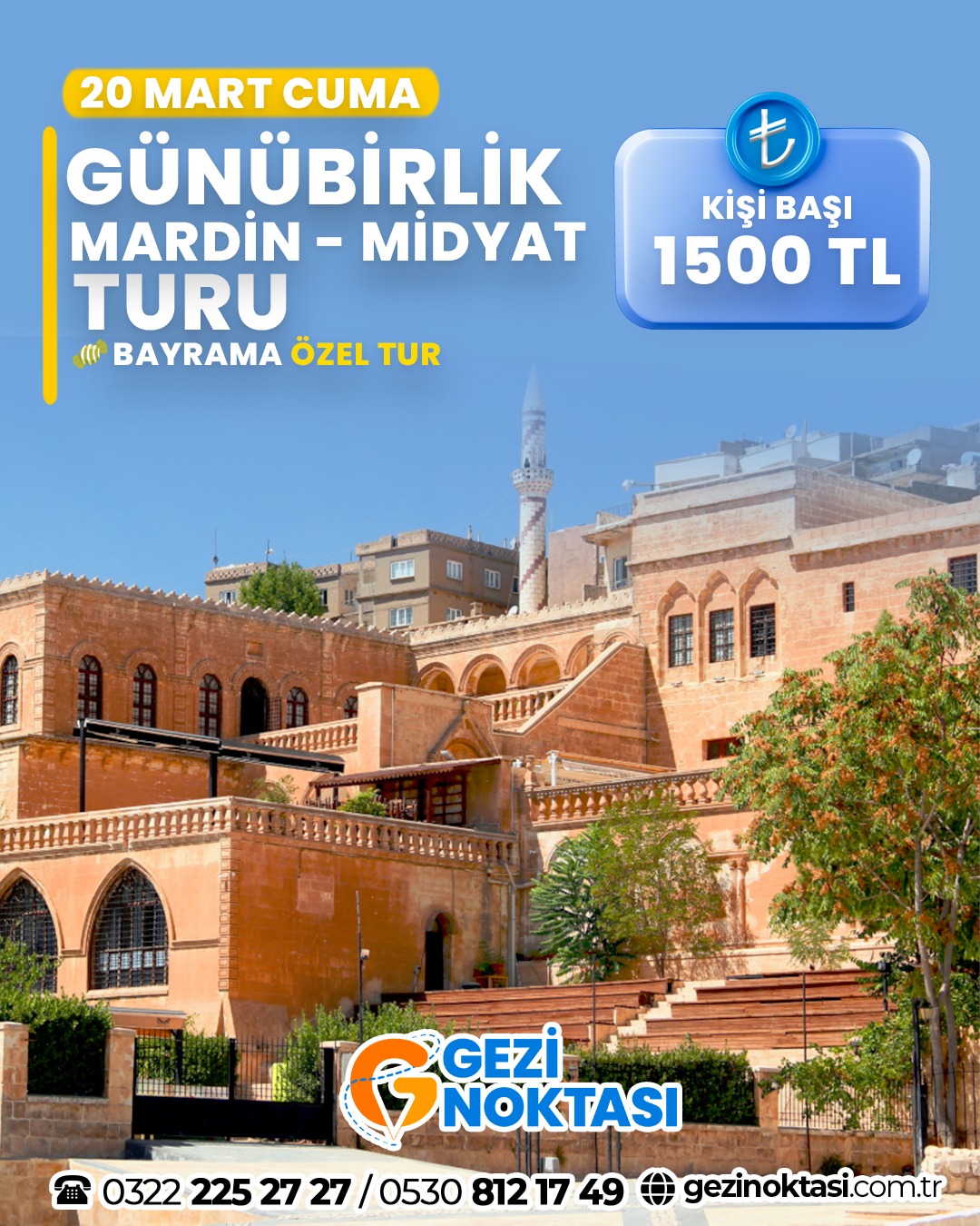 BAYRAMA ÖZEL GÜNÜBİRLİK MARDİN MİDYAT TURU